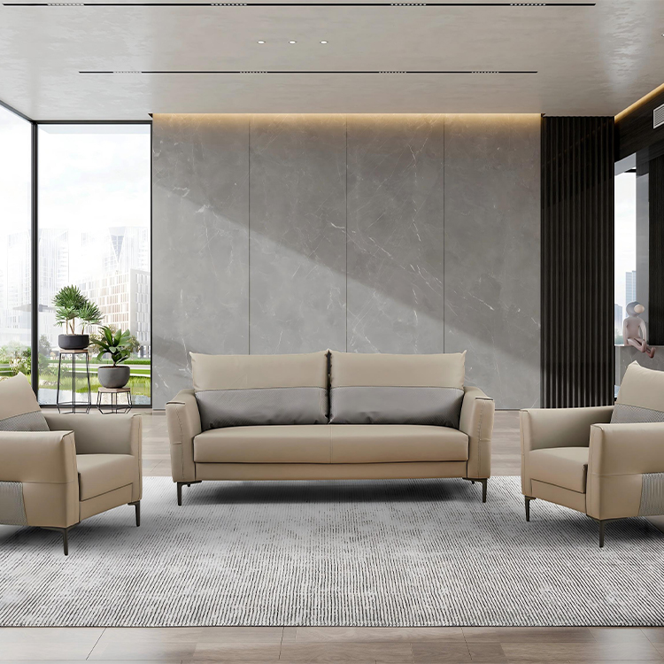Home Office Furniture Sets - Modernes Bürosofa-Set aus Leder für den