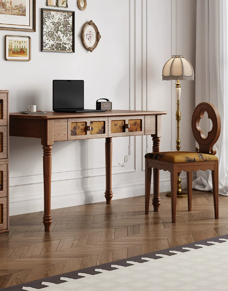 Home Office Furniture Sets - Schreibtisch-Set für Zuhause, Büro, elegante Vintage-Arbeitsmöbel,