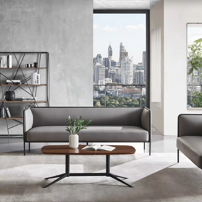 Home Office Furniture Sets - Modernes europäisches Stoffsofa mit Couchtisch für