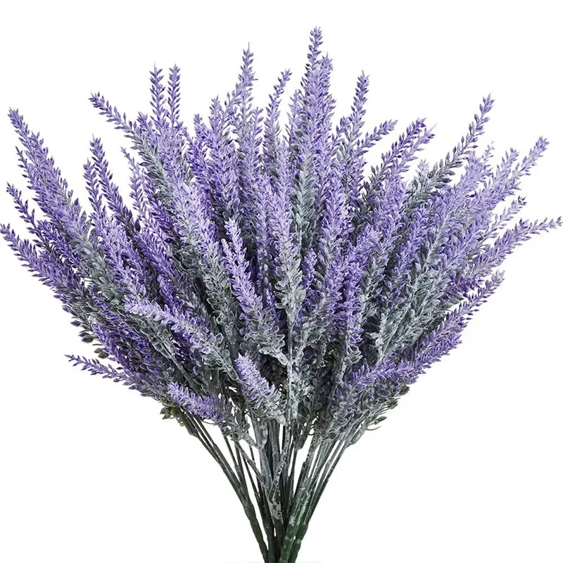 Home Office Word - 1 Bündel lila künstlicher Lavendelblumenstrauß künstliche