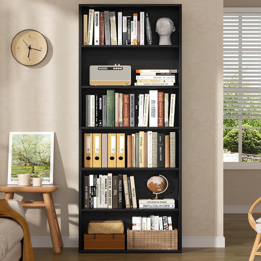 6-stufiges offenes Bücherregal – Home Office Room Bewertung und Preis