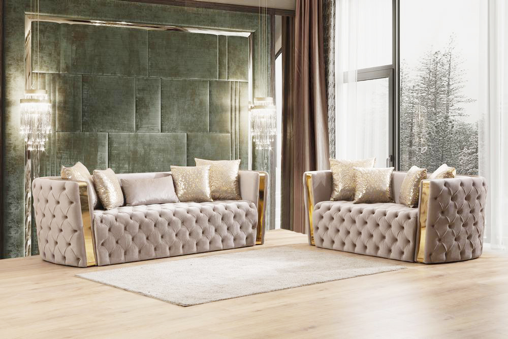 Moderne Luxus-Sofagarnitur mit – Home Office Furniture Sets Bewertung und Preis