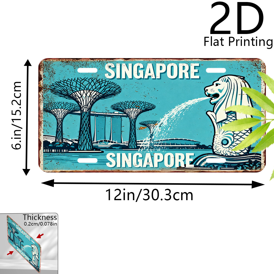 Blechschild – Singapore Merlio – Home Office Singapore Bewertung und Preis