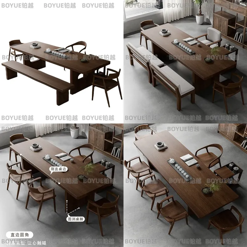 Massives Walnussholz Teetisch- – Home Office Furniture Sets Bewertung und Preis