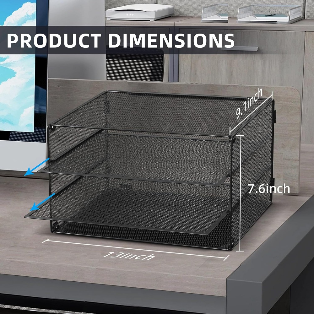 3-stufiger Mesh-Briefablagekor – Letter Tray Desk Bewertung und Preis