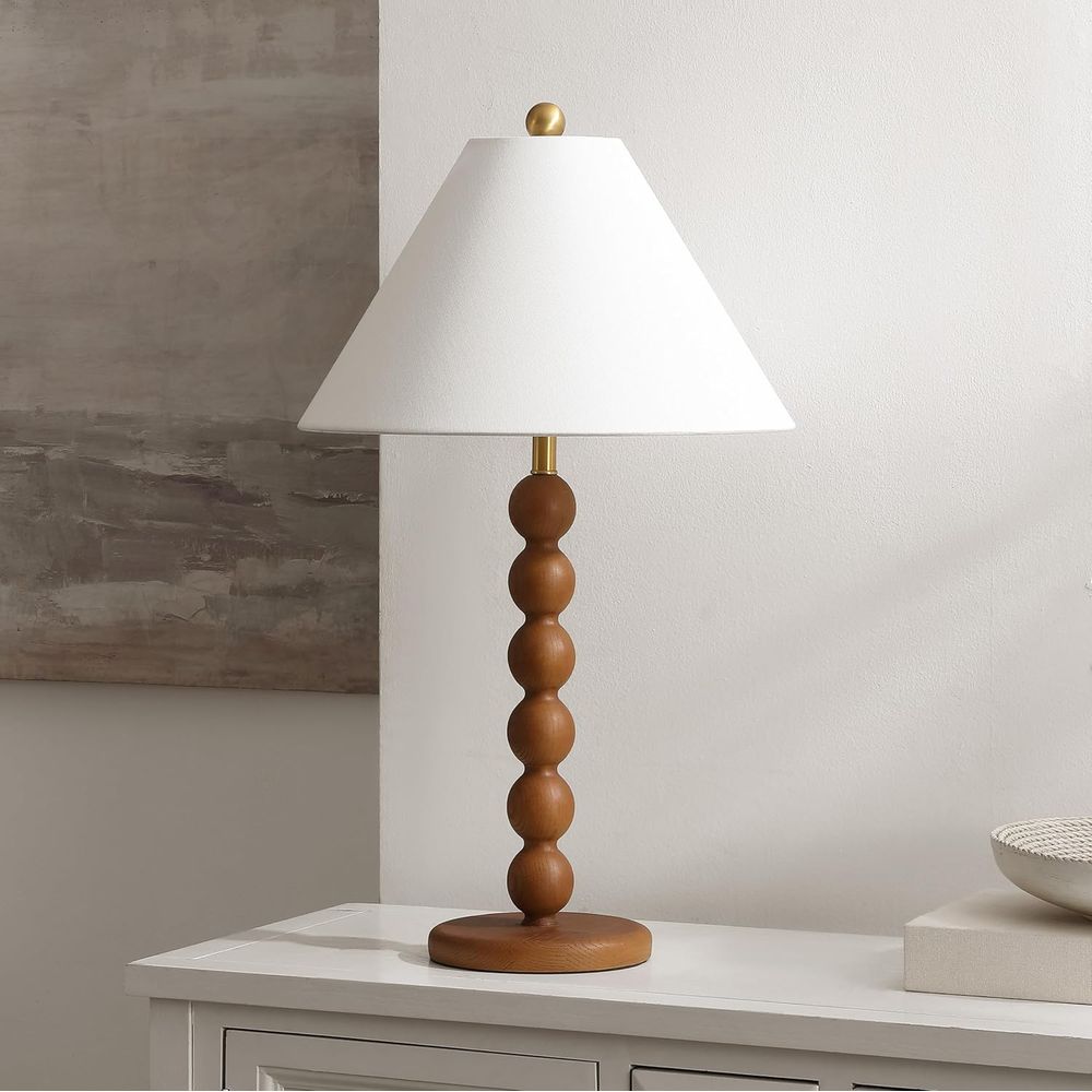 Tischlampe aus natürlichem bra – Home Office Room Bewertung und Preis