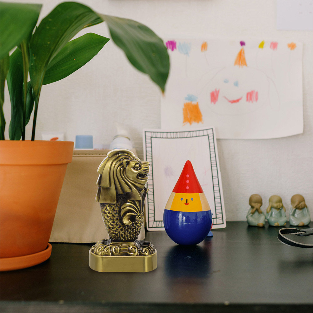 2 Stück Merlion Singapur Metal – Home Office Singapore Bewertung und Preis