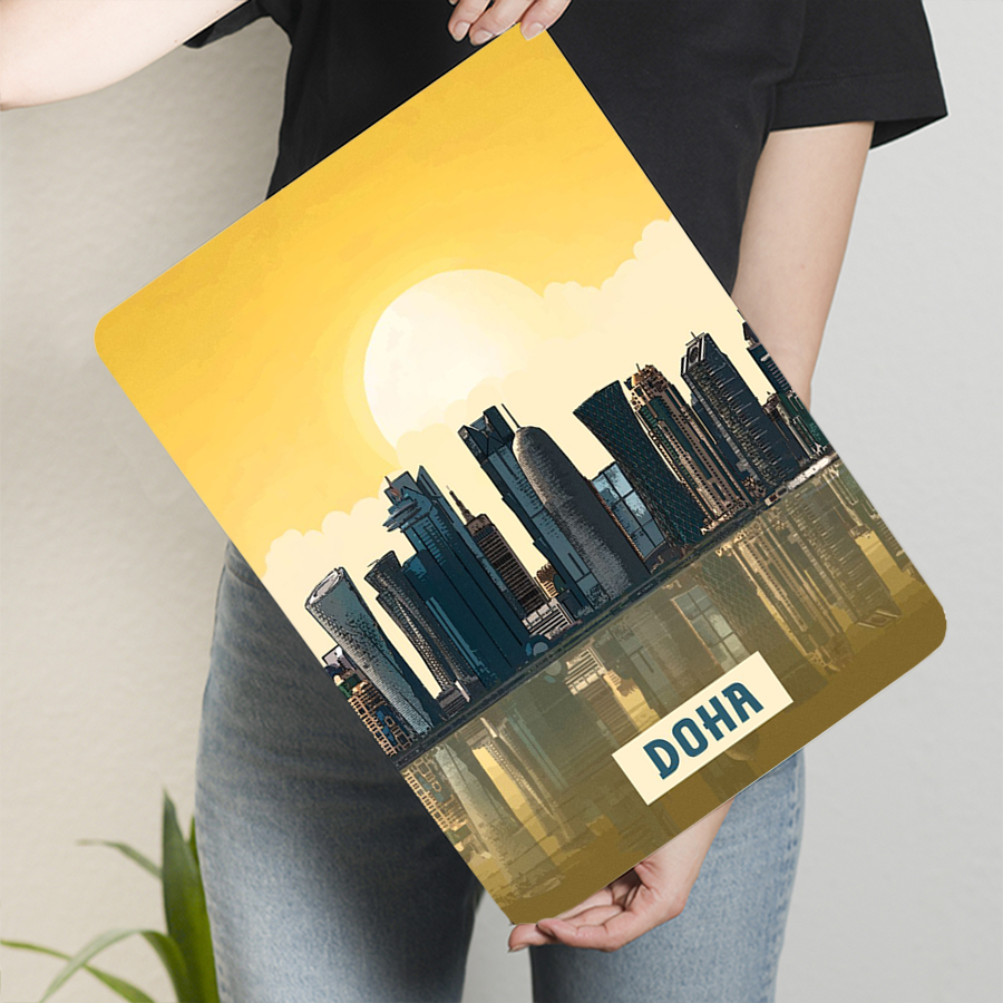 Doha Skyline Metall Wandkunst  – Home Office Qatar Bewertung und Preis