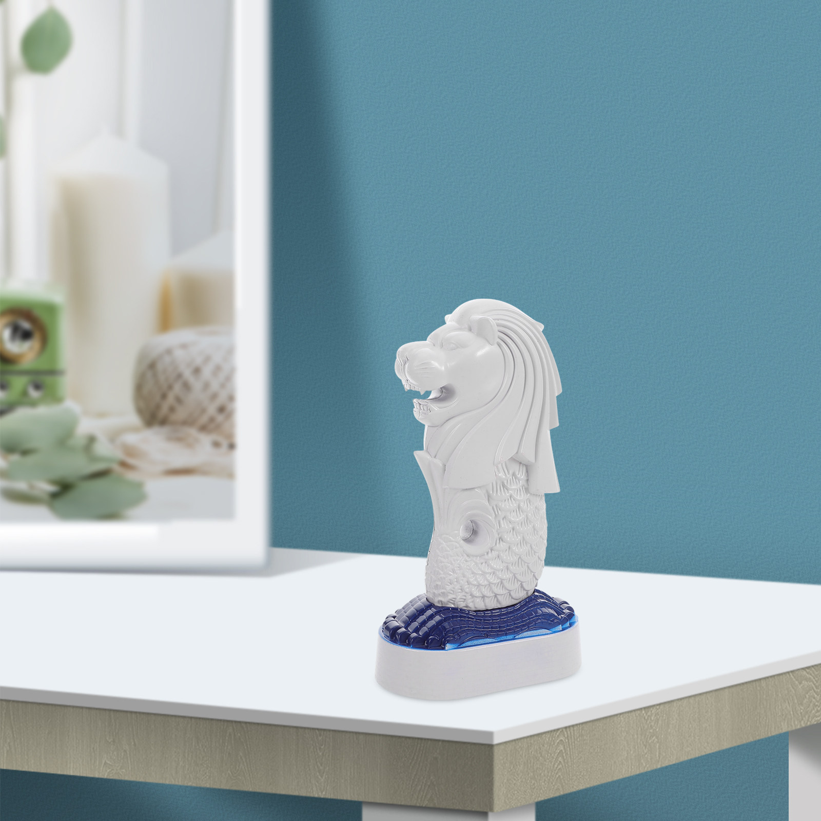 Singapur Merlion Tisch-Skulptu – Home Office Singapore Bewertung und Preis